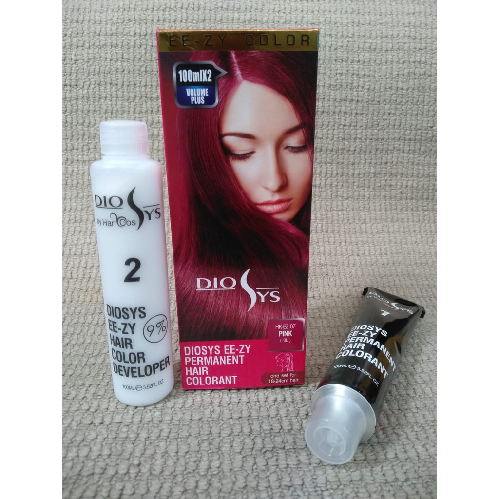 Diosys Hair Color Pewarna Rambut Permanen Dan Penetral (Bleaching) 100 ML