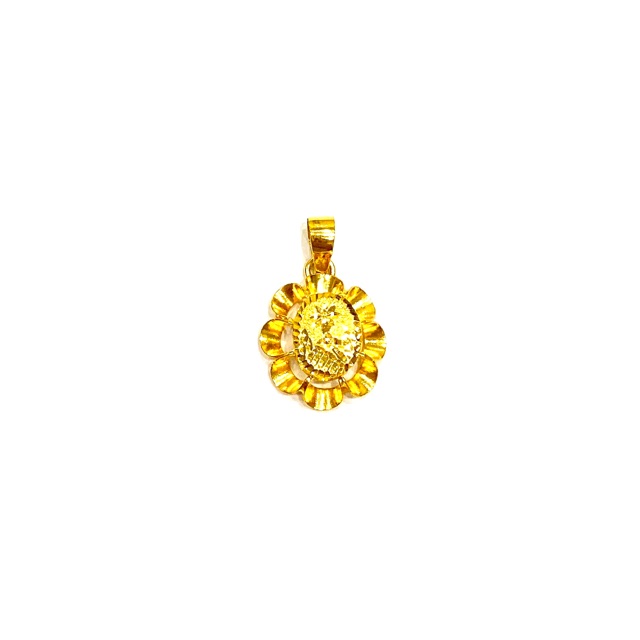 Liontin Kembang Kristal Liontin Emas Asli Kadar 700