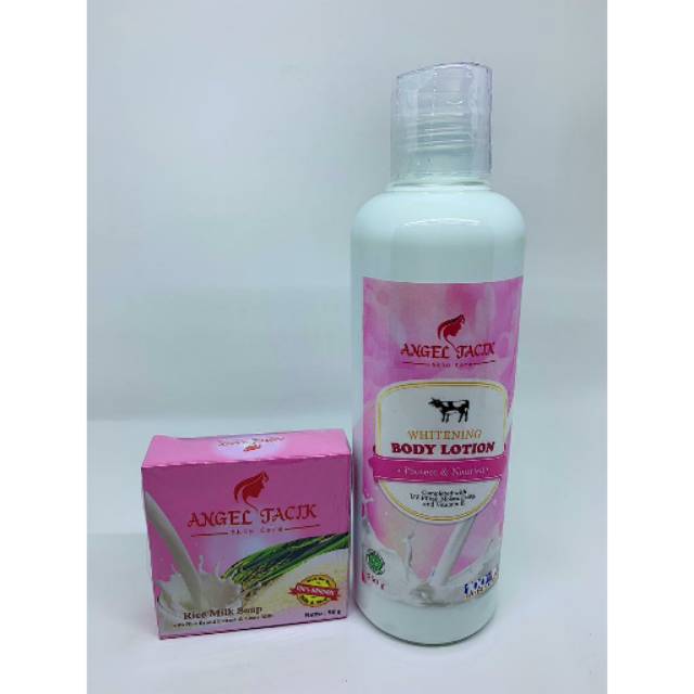 PAKET ANGEL TACIK . Lotion & Sabun whitening Angel Tacik BPOM