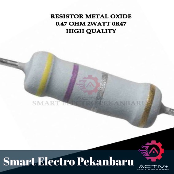 ORIGINAL RESISTOR 0R47 2W 0.47 OHM Metal Oxide 5% 0.47OHM 2 WATT 0,47 2 W RESISTOR 2WATT 0.47OHM 0R4