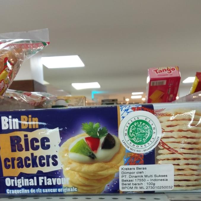 

] bin bin rice crackers flavor 100gr / krekers beras aneka rasa Halal