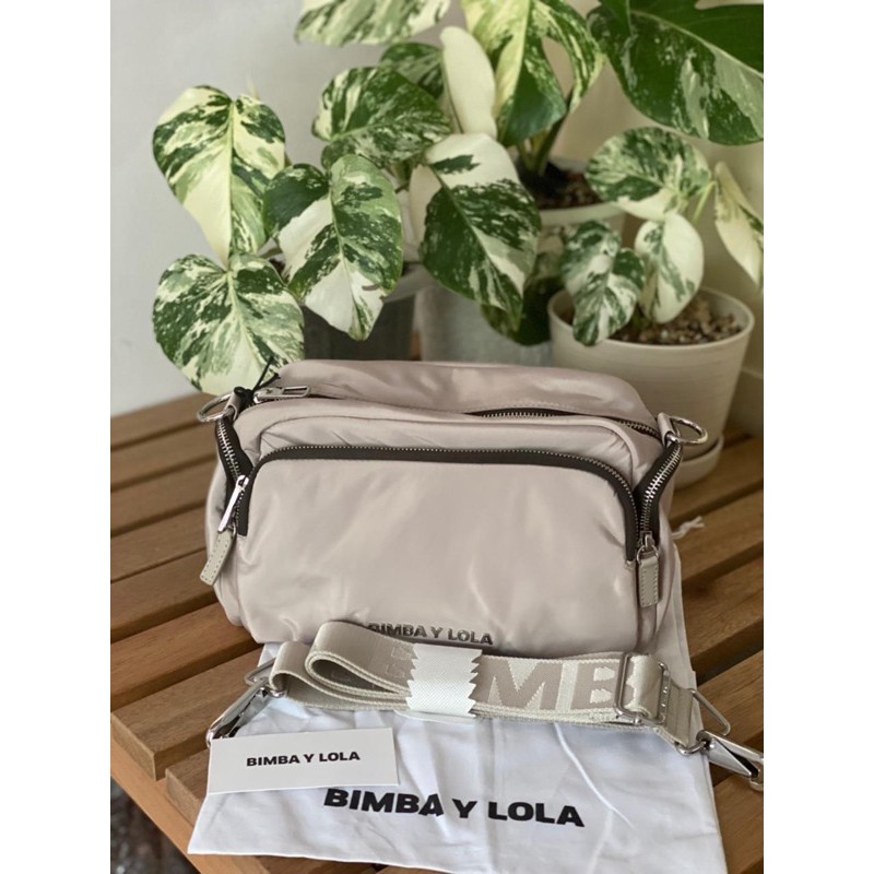 READY STOCK Bimba Y Lola tas selempang authentic parasut nude sand crossbody bag