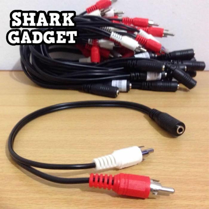 Terbaik Kabel Audio 2In1 Aux (25Cm) Jack Audio 3.5Mm Female To Rca Male Sale