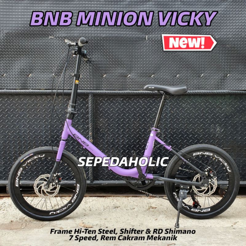[EKA JAAYA SEPEDA] Sepeda Minion BNB VICKY 7 Speed Ukuran 20 Inch