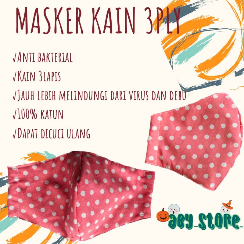 masker kain 3lapis