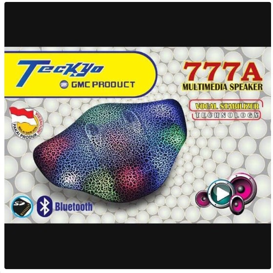 Speaker Bluetooth GMC Teckyo 777A Ikan Pari Led Touch Play Original