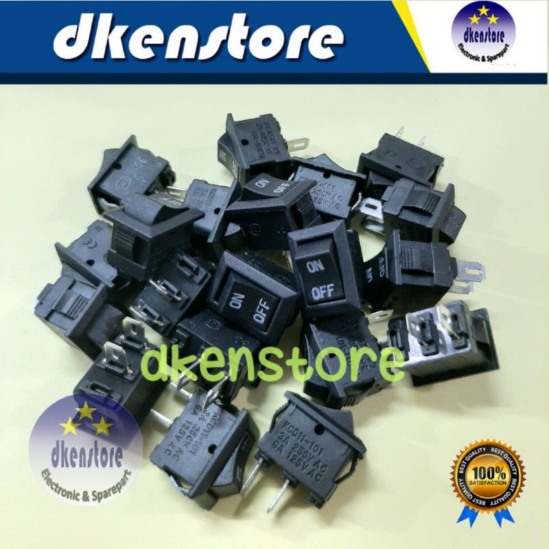 Saklar Power Rocker Switch 20x15mm praktek sekolah