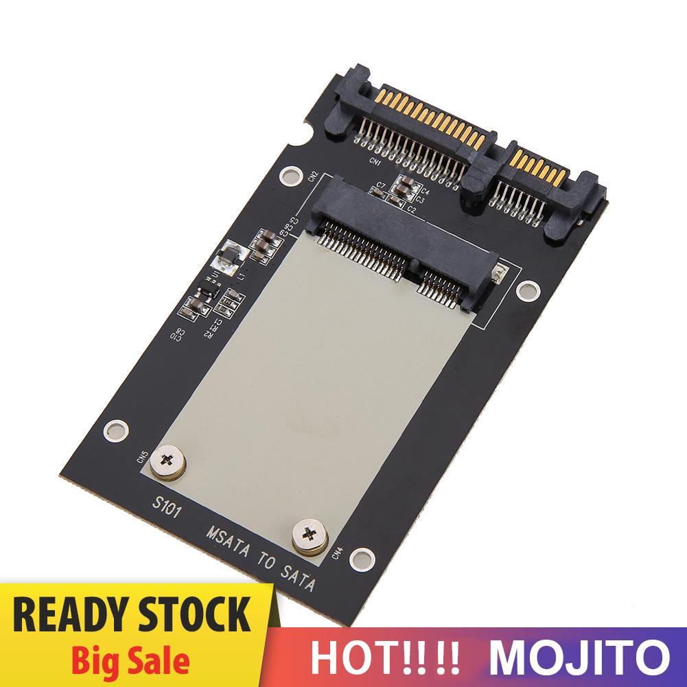 MOJITO mSATA SSD to 2.5in SATA Convertor Adapter Card Computer Transition Card