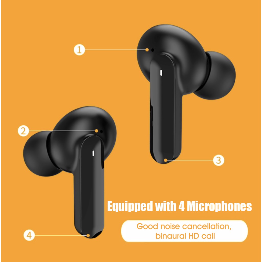 QCY T10 PRO TWS Earphone Headset Wireless Earbud Bluetooth Alt T5 T6 T7 T8 T1 PRO