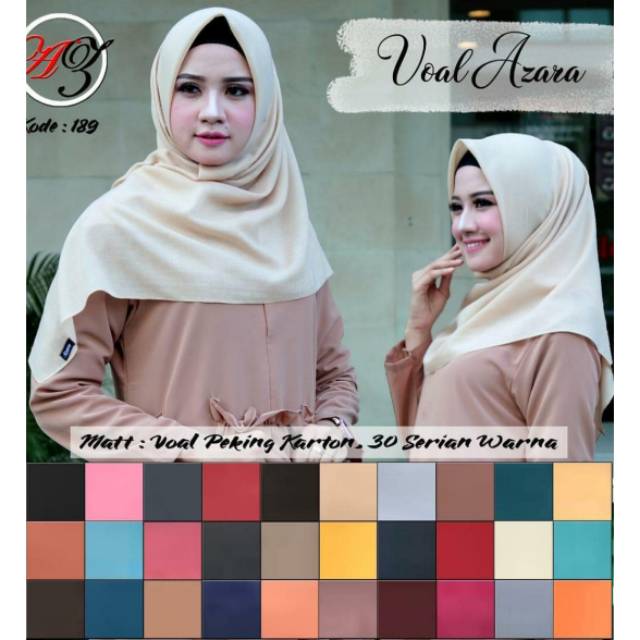 Segiempat voal azara (10 pcs)