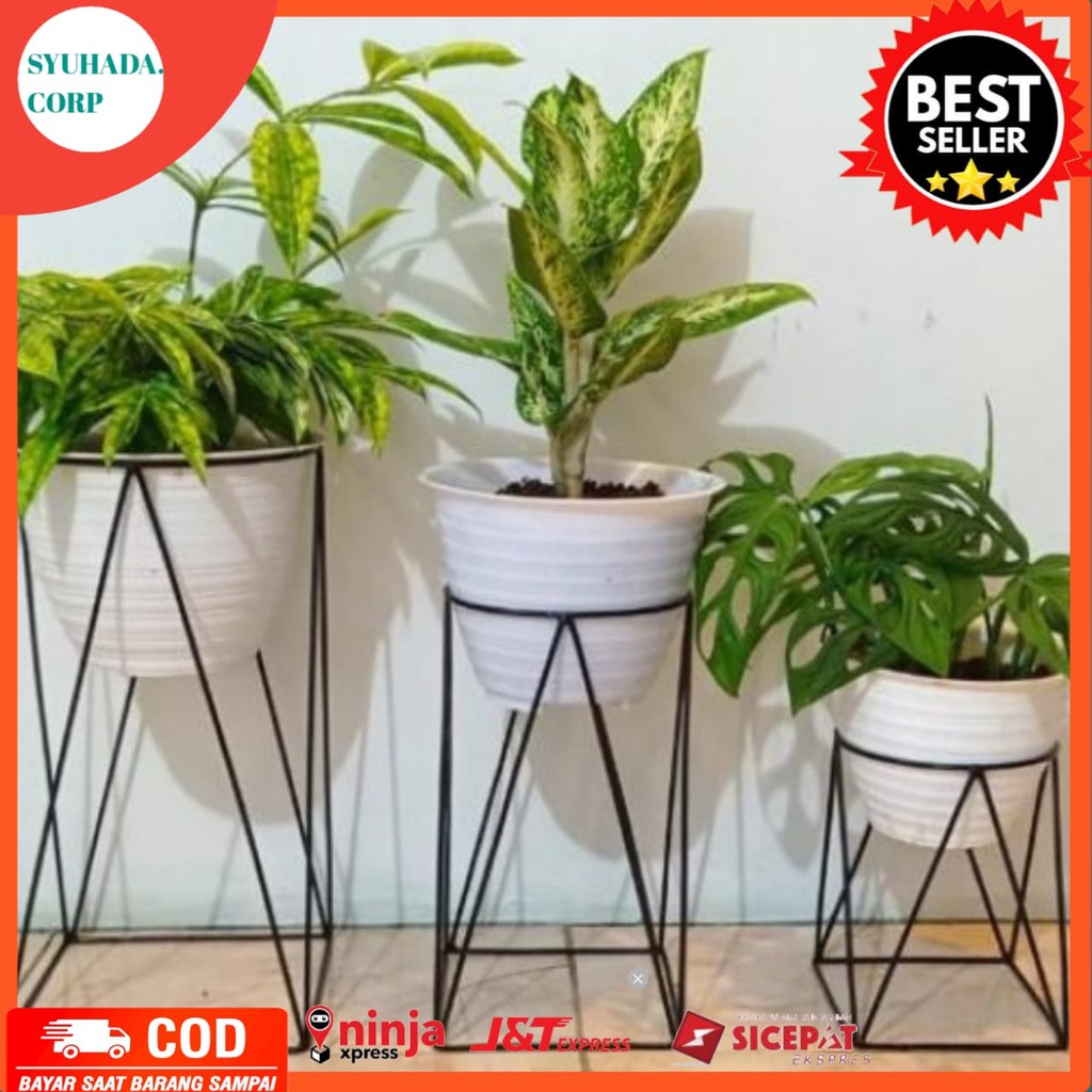 Standing Rak Pot Bunga /Rak Pot Bunga Susun Minimalis/Standing Pot Besi Susun Serbaguna
