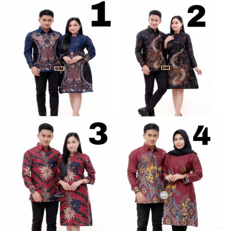 Maura Couple - Sania Ruffle Batik Couple Ori Ndoro Jowi DNT Garansi