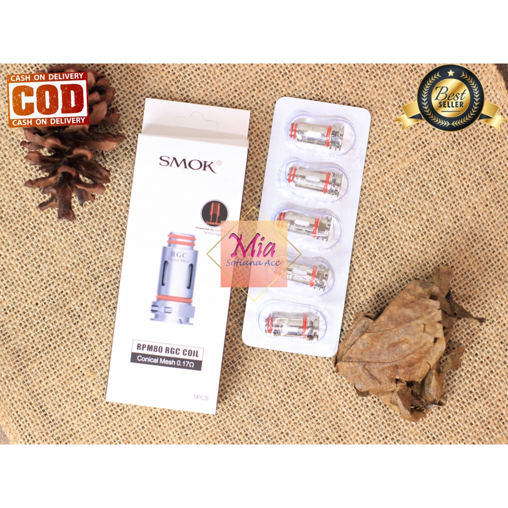 KOIL RPM 80 RGC 0.17 OHM COIL MESH AUTHENTIX HARGA 1 BOX/5 PCS