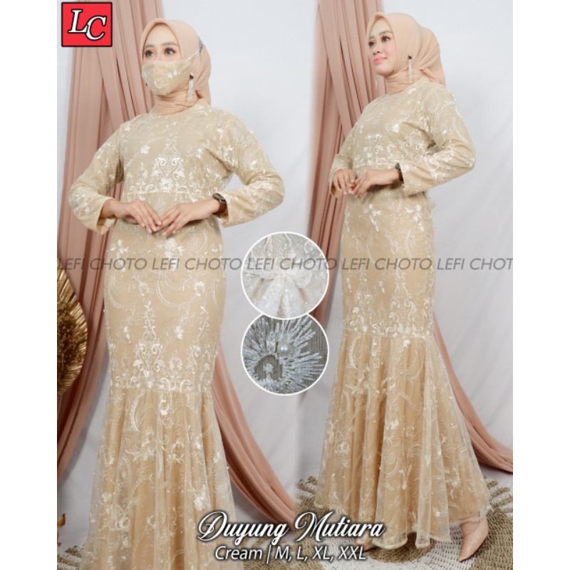 GAMIS DUYUNG LEFI 2/GAMIS LEBARAN/GAMIS MEWAH