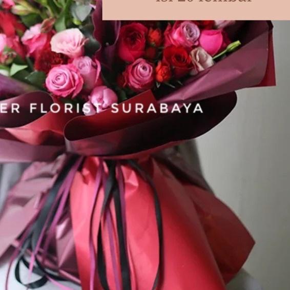 

❋ KERTAS BUNGA BICOLOR(1PACK:20LBR)/WRAPPING PAPER/WRAP BUNGA/FLOWER WRAP/PEMBUNGKUS KERTAS WATERPROOF ☜