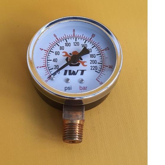 ✶ Pressure Gauge Manometer 16 Bar Pengukur Tekanan Angin Kompresor Meter ❉