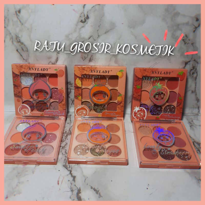 [ECER]EYESHADOW SWEET DESERT NUDE ANYLADY NO.760/EYESHADOW SWEET PEACH/ORANGE/STRAWBERY 9 COLOR ANYLADY NO.791