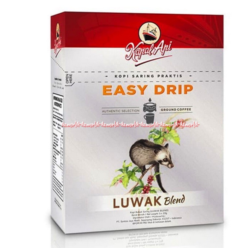 Kapal Api Easy Dip 5sachet Kopi Bubuk Saring Luwak Kopi Kapalppi Luwak