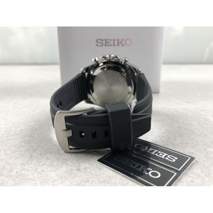 Seiko Quartz SSB287P1 Chronograph Rubber Strap - Jam Tangan Pria SSB287