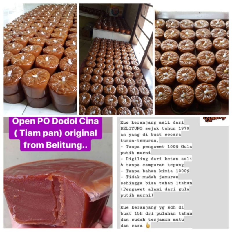 

kue keranjang/dodol cina asli Belitung (kemasan 500gr,min 1kg)