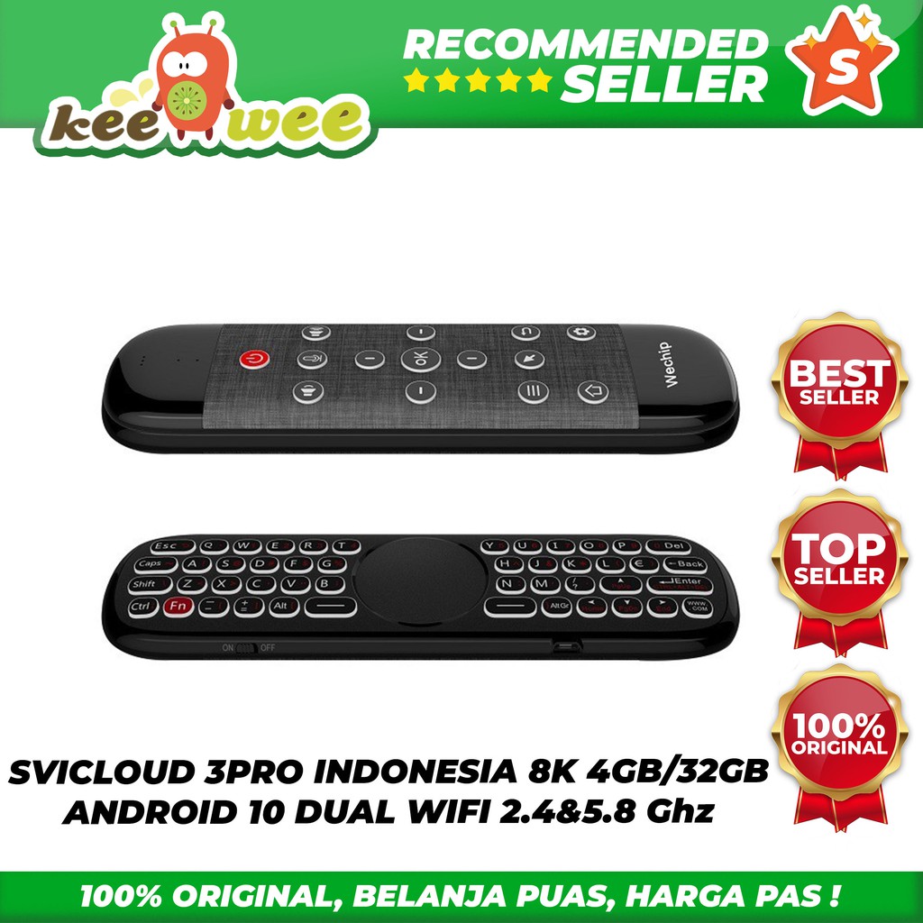 SVICLOUD 3PRO INDONESIA 8K 4GB/32GB ANDROID 10 DUAL WIFI 2.4&5.8 Ghz