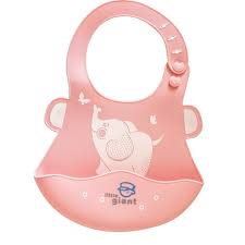 Little Giant Mo-A Soft Silicone Bib Celemek Bayi Silikon