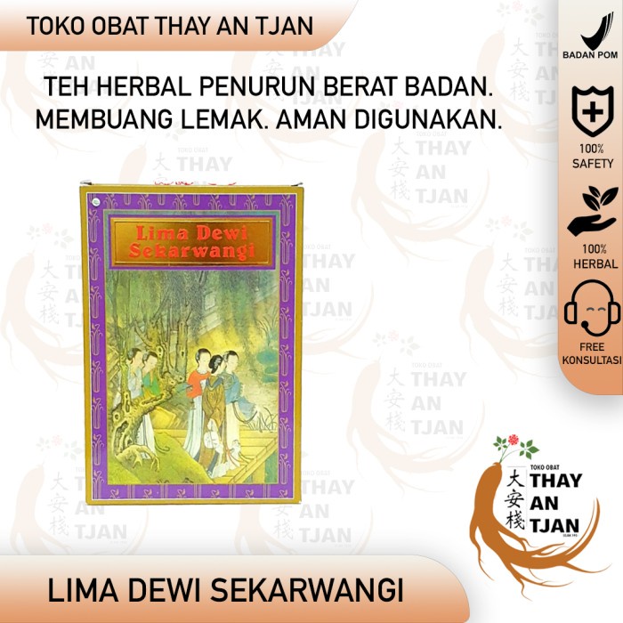 

ORIGINAL MURAH LIMA DEWI SEKARWANGI | TEH PELANGSING HERBAL | TEH PENURUN BERAT BADAN