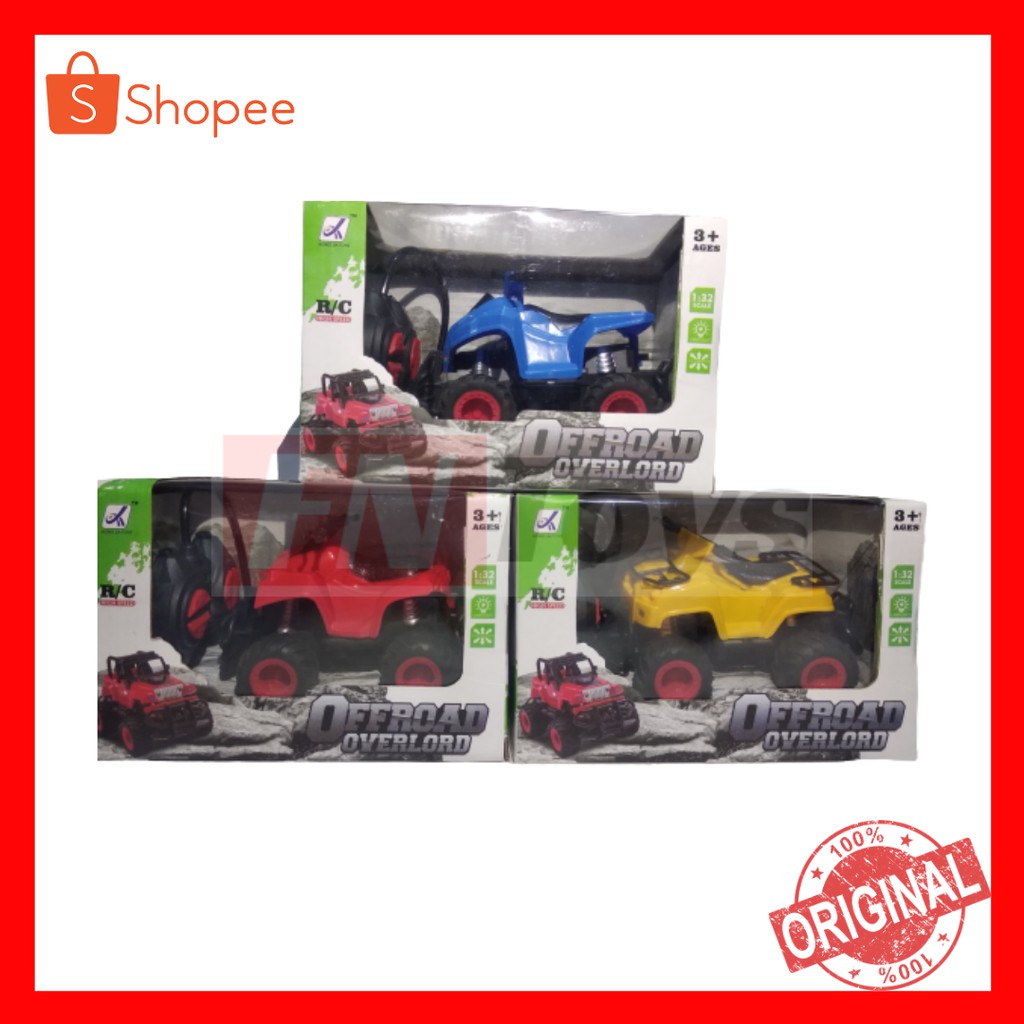 Mainan mobil atv anak laki laki offroad overload murah original bonus baterai
