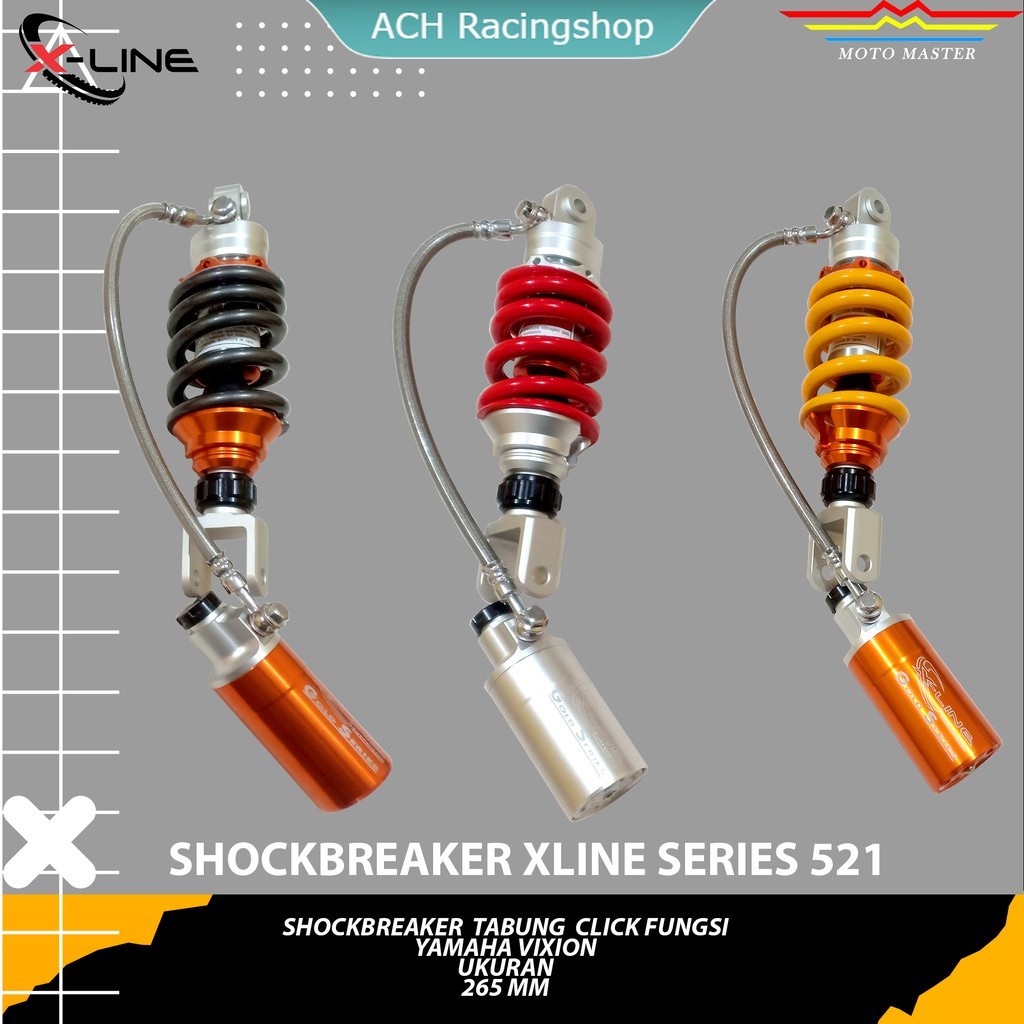 SHOCKBREAKER VIXION TABUNG PISAH VARIASI X-LINE TYPE 521 (ACH Racingshop) Shock X-Line Yamaha