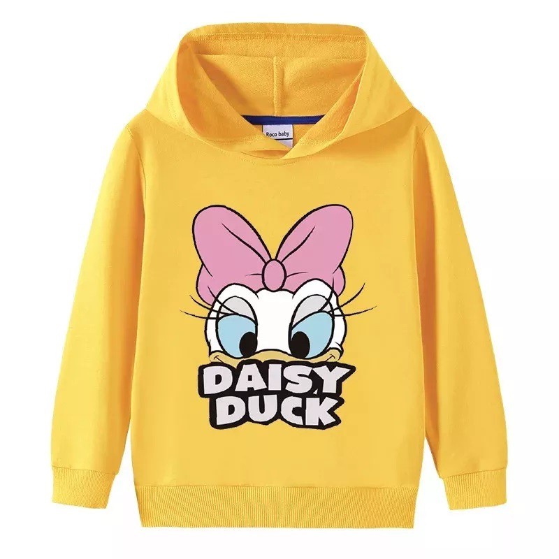 Sweater Hoodie Anak Daisy Duck Sweater Anak Fleece Pakaian Anak Unisex