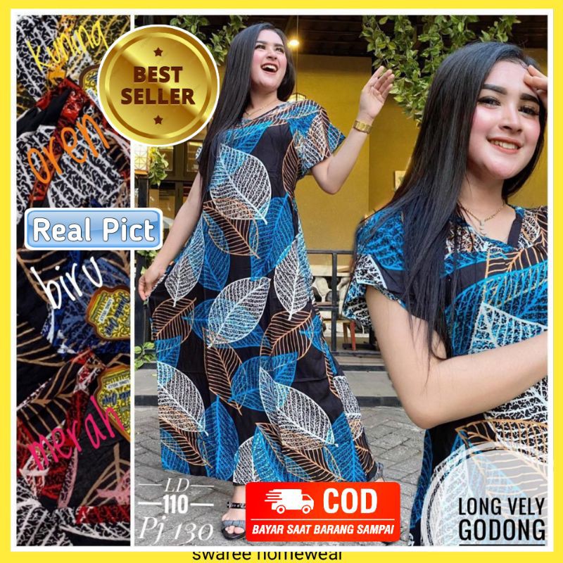 Daster Batik Lengan Pendek Baju Wanita Kekinian Murah