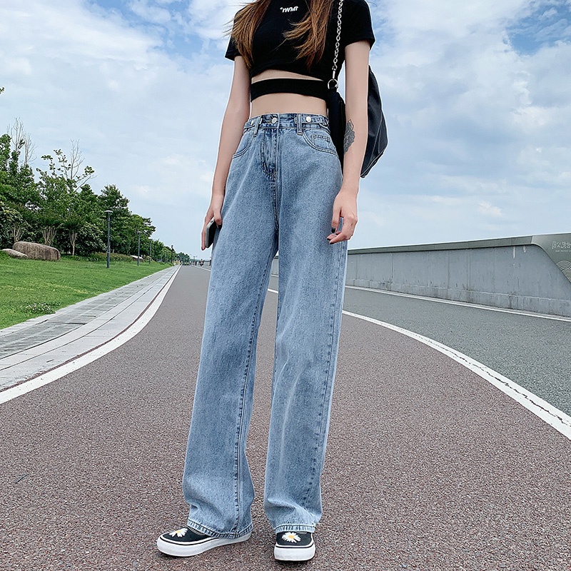 JEANS HIGHWAIST IMPORT CELANA PANTS WANITA CEWEK CULLOTE HW BAGGY DENIM