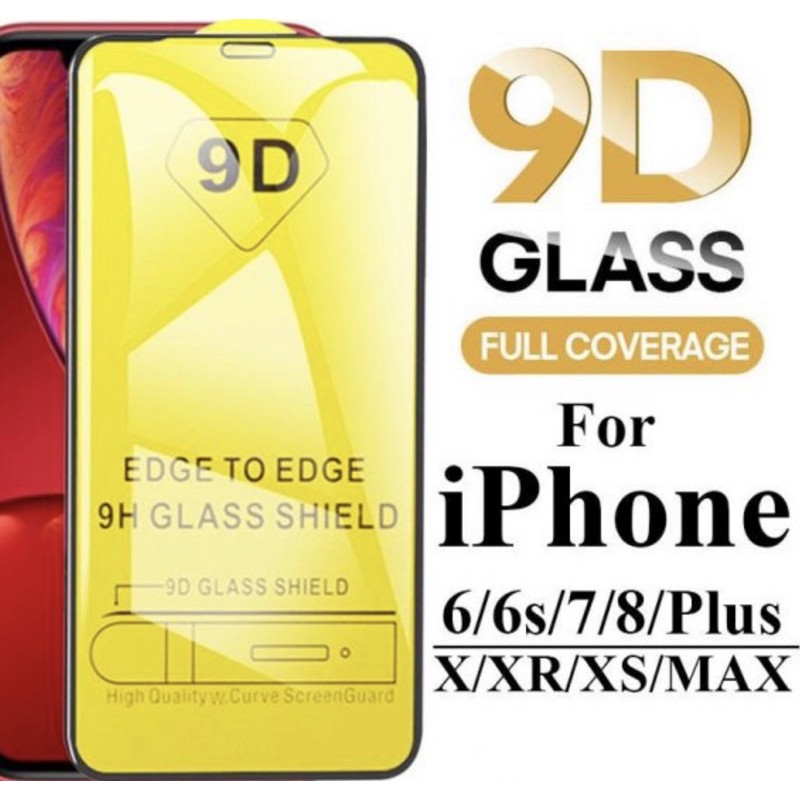 (GARANSI)Tempred Glass 5D Iphone 5 / 6/6+/ 7/7+/ 8 /8+/X/XR/XS/XS MAX