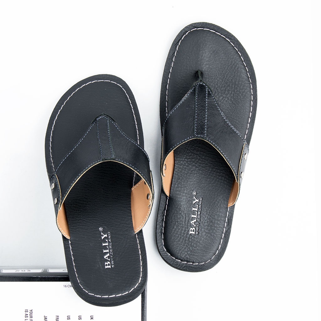 Sandal Kulit Pria Casual Sendal Slide Sendal Pria Santai BN Grup1