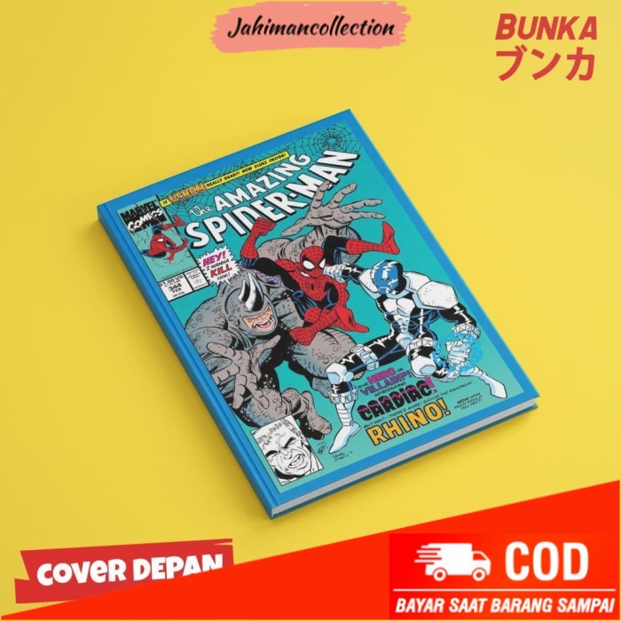 

✨ BISA COD ✨ Notebook Marvel Spiderman Klasik Cover 02 Hardcover A5 Buku Catatan