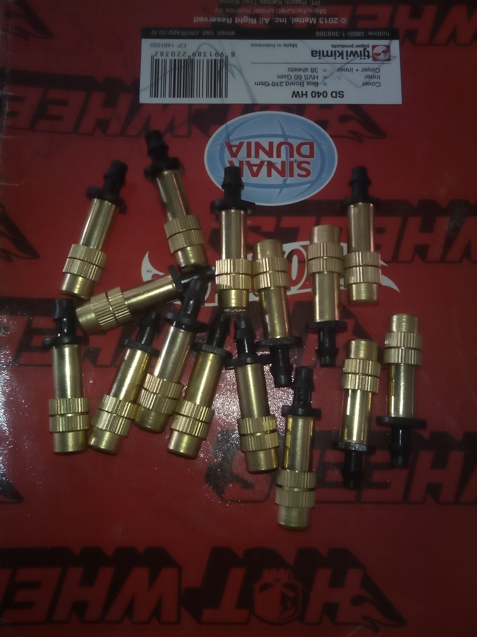 5pcs Nozzle Penyemprot Kuningan 4mm Untuk Taman