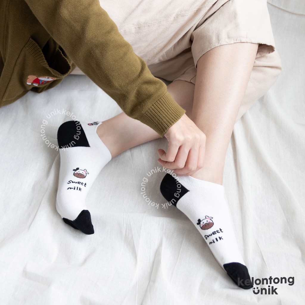 SAPI POLOS - Kaos Kaki Pendek Semata Kaki/ Kaos Kaki Ankle Dewasa Wanita-1