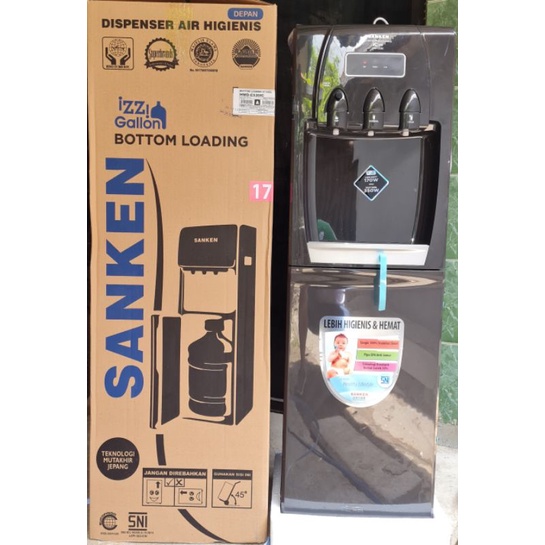 SANKEN Dispenser HWD-520iC Dispenser Galon Bawah Warna Black BEST SELLER