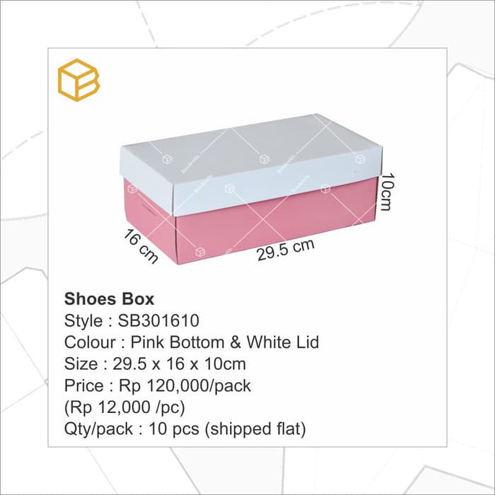 

Dijual SB301610 Gift Box / Shoe Box / Multipurpose Box / Dus / Box / Kotak Limited