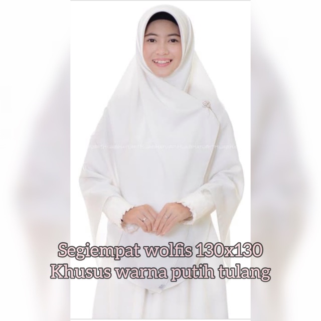 35 Trend Terbaru Kerudung Bella  Square  Warna  Putih Tulang 