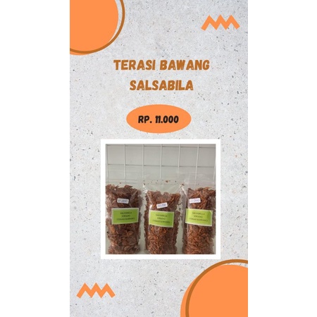 

SALSABILA SIWANG ( TERASI BAWANG )