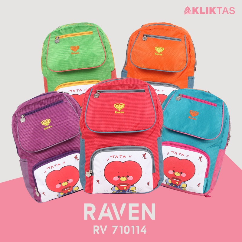 [KLIKTAS] Tas ransel anak sekolah perempuan SD RAVEN 710114 backpack BTS