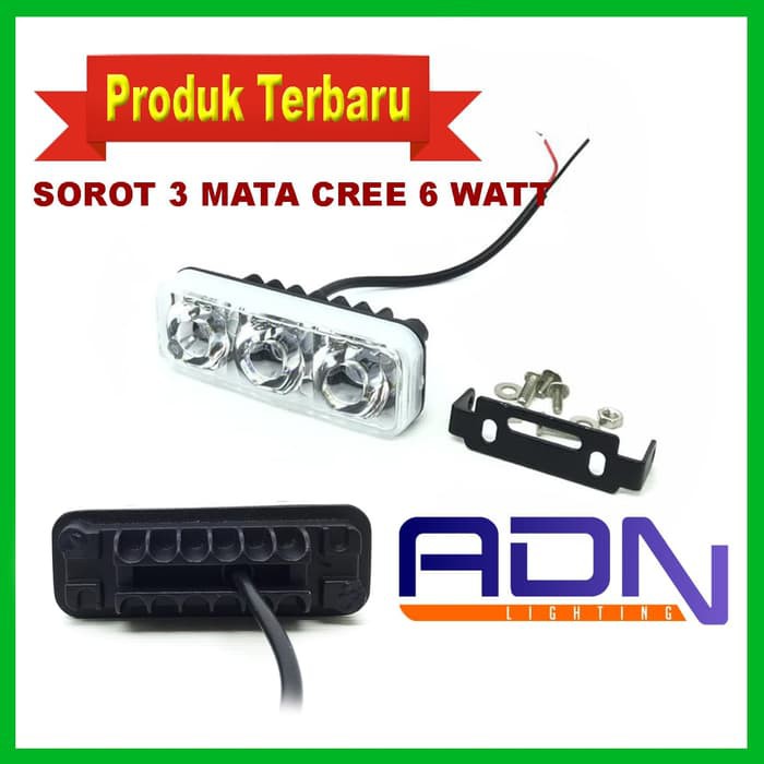 LAMPU SOROT DRL 3 MATA LAMPU TEMBAK LED LAMPU LED not RTD E03