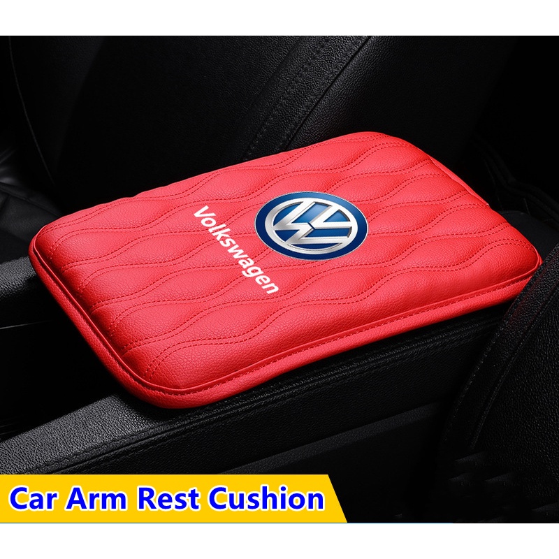 G-club Bantalan Sandaran Lengan Mobil Universal Bahan Kulit Untuk Volkswagen Tiguan Passat Golf