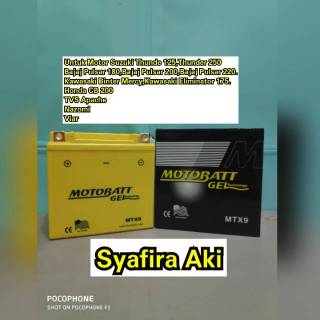 AKI MOTOR SUZUKI THUNDER PULSAR 220 200 280 MOTOBATT MTX9 AKI MOTOR SUZUKI THUNDER PULSAR 220 200 280 MOTOBATT MTX9