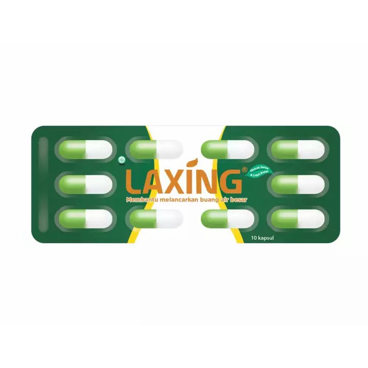 Obat LAXING 1 STRIP @ 10 Kaplet | Obat Melancarkan Buang Air Besar BAB
