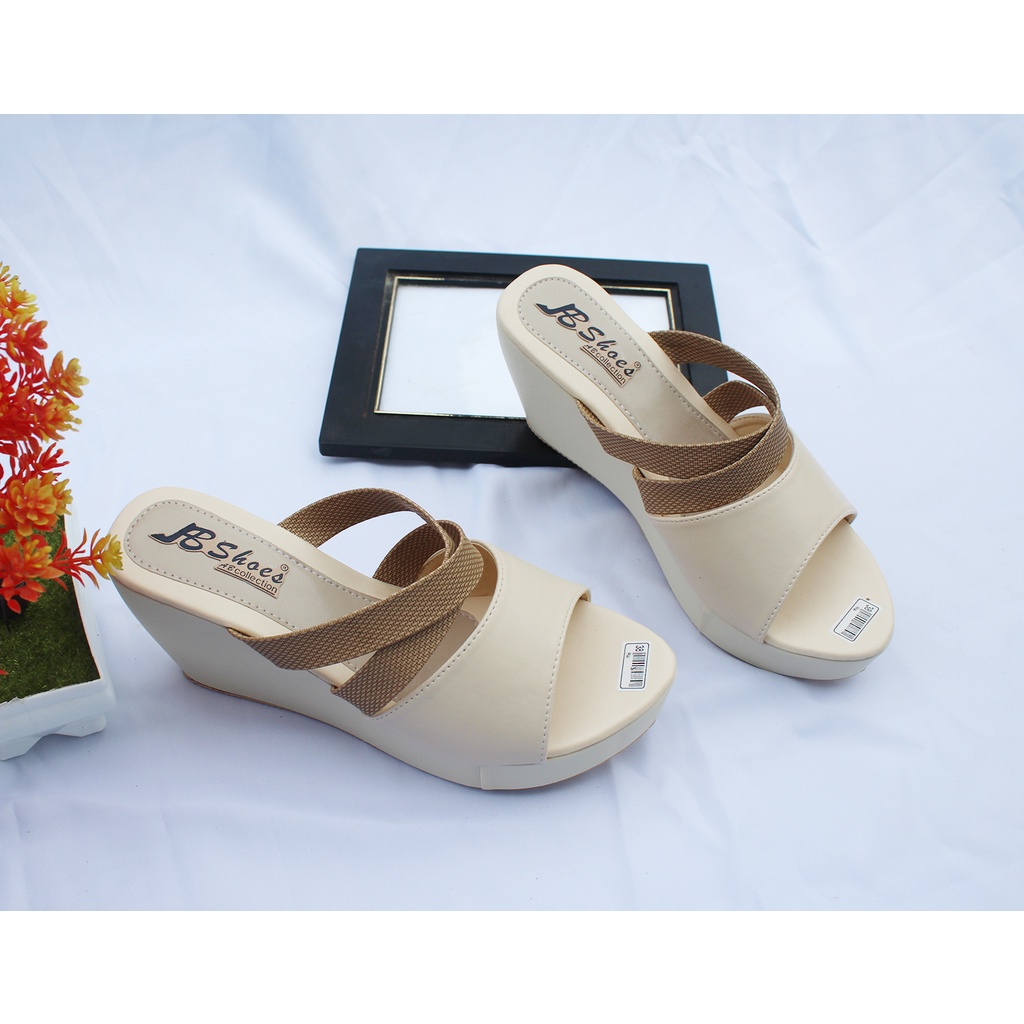 Sandal Wedges Wanita Terbaru 2023 Kokop Sandal Weges Wanita Original Sandal Wanita Wedges Kekinian