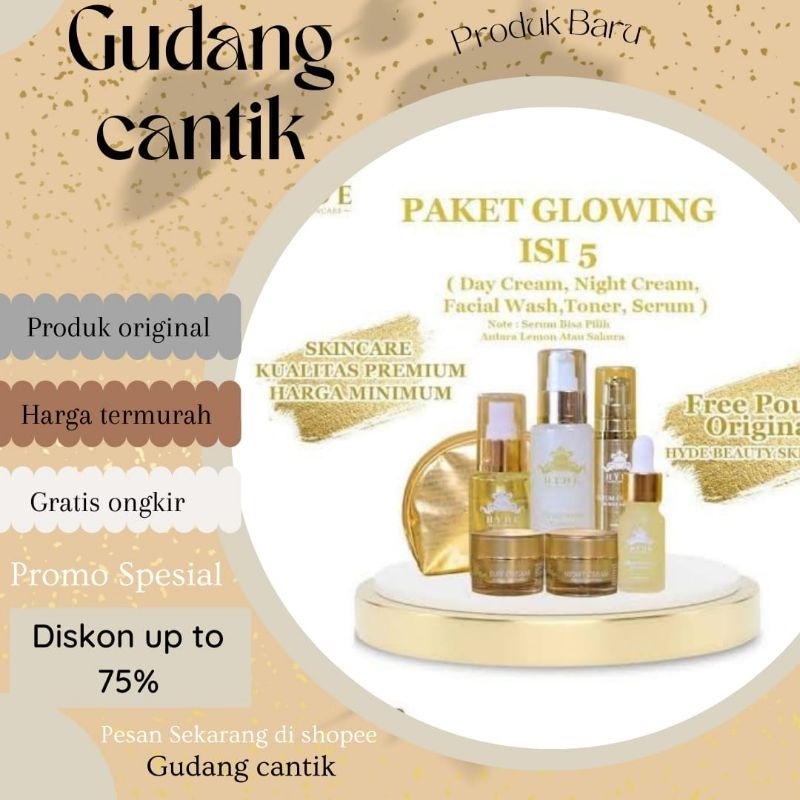 Hyde Beauty Skincare Bpom Perawatan Wajah Glowing Kecantikan Pelembab Wajah Sabun Mandi Cair Make Up Promo Murah Flash Sale