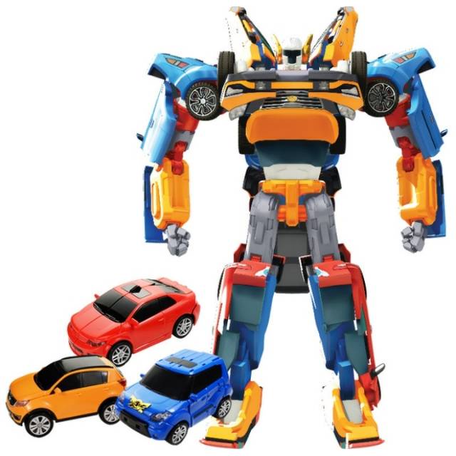 Mainan Tobot Mini TRITAN 3 Cars Combine / Mainan Tobot Mini Tritan XYZ