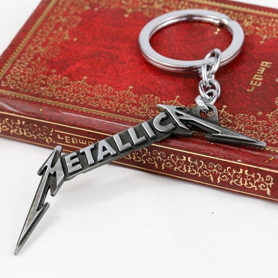 Gantungan Kunci metallica 3d double sided metal